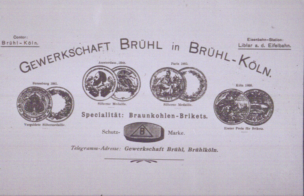 Brühl in der Braunkohlenzeit - Repro: Bernhard Münch / Archiv Jakob Sonntag